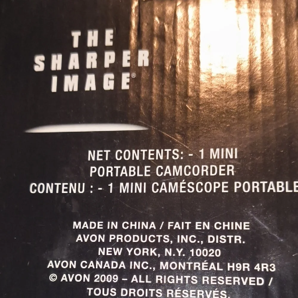 Sharper Image Black Portable Camcorder